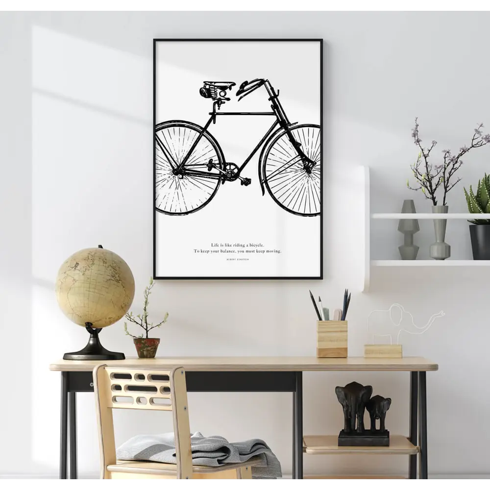 Фото Постер 28 картин "Велосипед" 70x50 см в подарочном тубусе без рамы