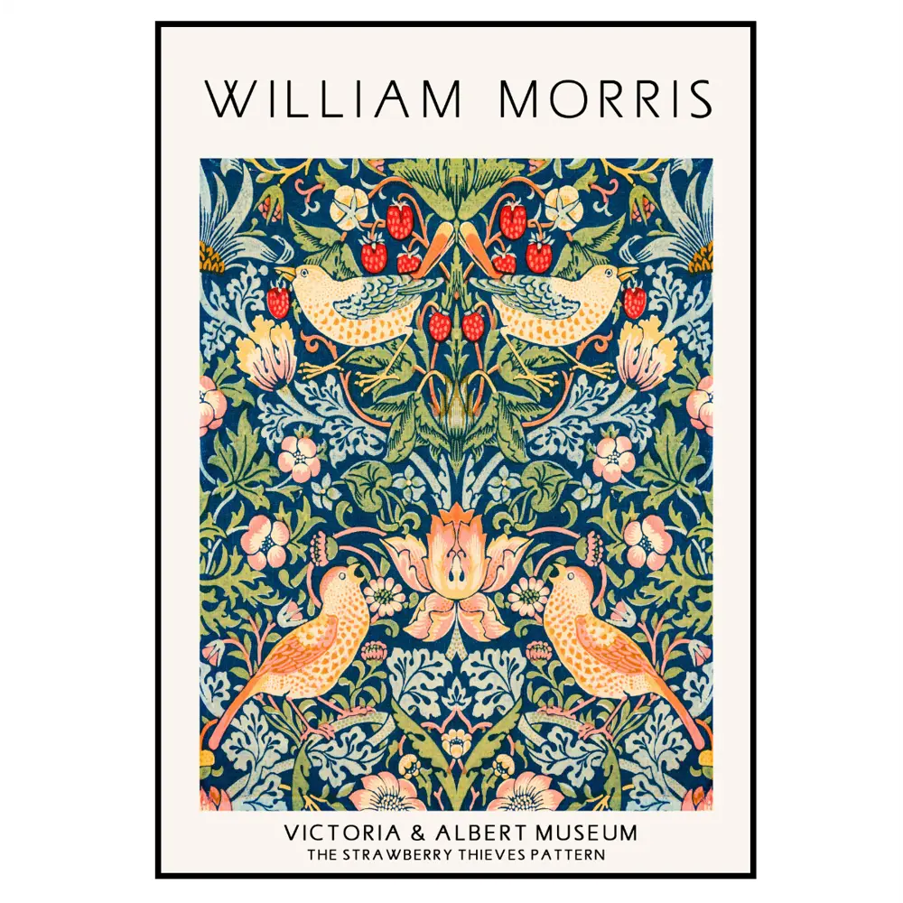 Фото 2 Постер 28 картин "Моррис. клубничные воришки" 70x50 см, в подарочном тубусе без рамы Фото 2 Постер 28 картин "Моррис. клубничные воришки" 70x50 см, в подарочном тубусе без рамы