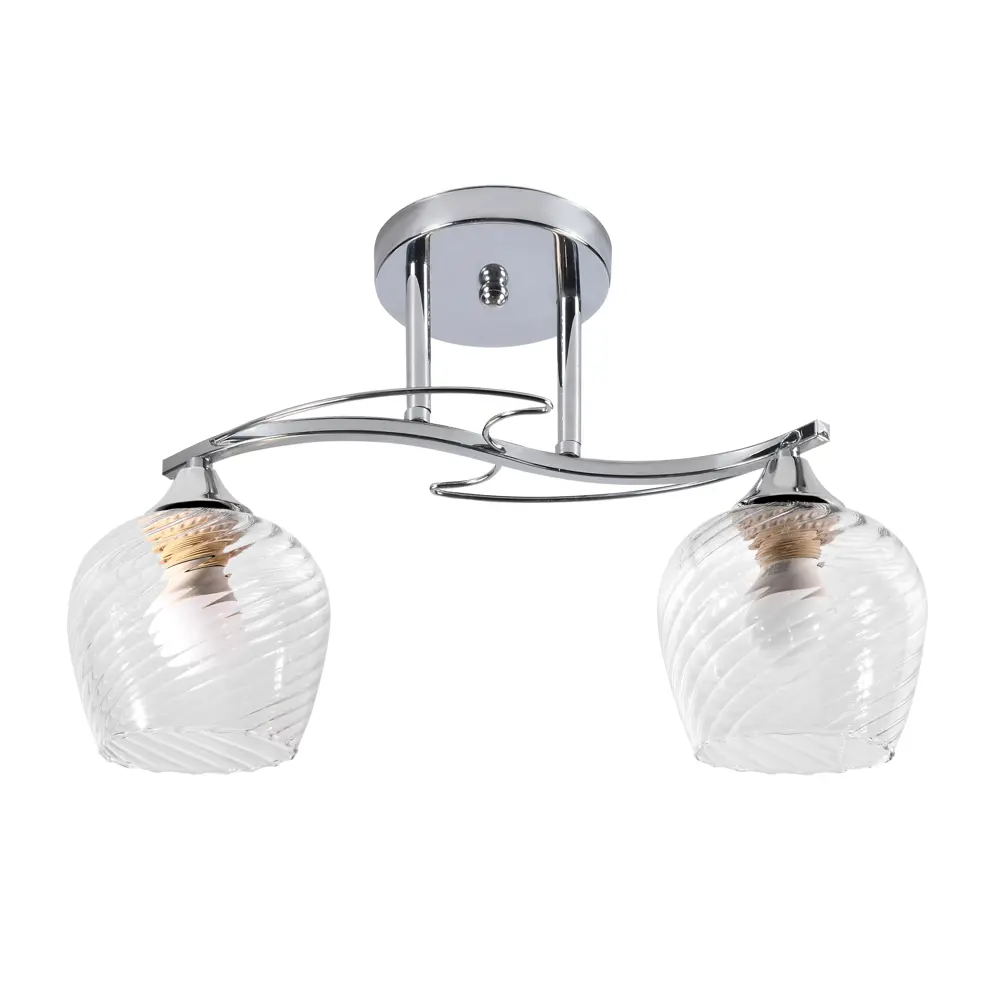 Фото Люстра потолочная Завод Элетех 1005404935 2 лампы 10 м² цвет хром Фото Люстра потолочная Завод Элетех 1005404935 2 лампы 10 м² цвет хром