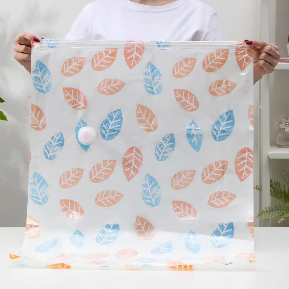 Фото 3 Вакуумный пакет для вещей "Листопад" 60Х80 см Фото 3 Вакуумный пакет для вещей "Листопад" 60Х80 см