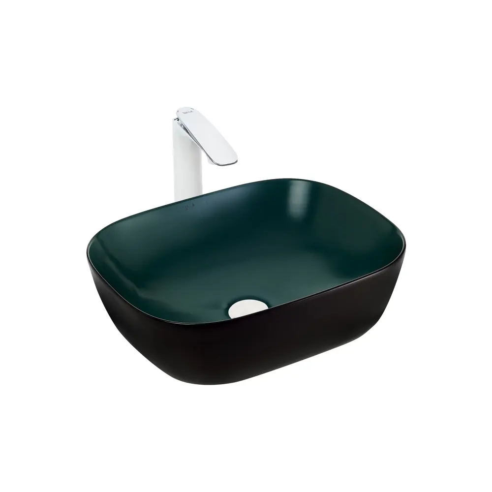 Фото Раковина накладная Weltwasser elbach ELBACH M2143 BBG 49см цвет темно-зеленый Фото Раковина накладная Weltwasser elbach ELBACH M2143 BBG 49см цвет темно-зеленый