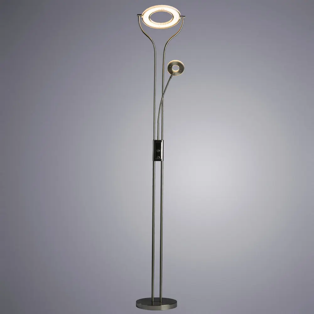 Фото 2 Торшер светодиодный ARTE LAMP A5904PN-2SS DUETTO LED теплый белый свет цвет хром Фото 2 Торшер светодиодный ARTE LAMP A5904PN-2SS DUETTO LED теплый белый свет цвет хром