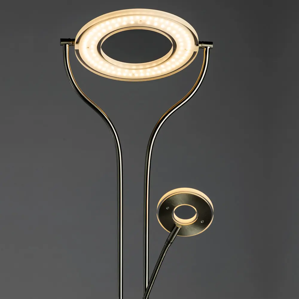 Фото 3 Торшер светодиодный ARTE LAMP A5904PN-2SS DUETTO LED теплый белый свет цвет хром Фото 3 Торшер светодиодный ARTE LAMP A5904PN-2SS DUETTO LED теплый белый свет цвет хром