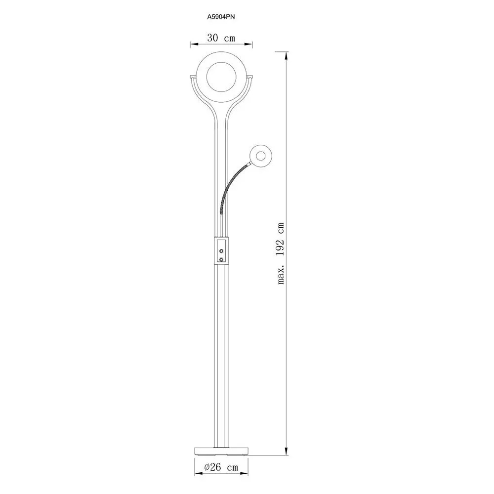 Фото 6 Торшер светодиодный ARTE LAMP A5904PN-2SS DUETTO LED теплый белый свет цвет хром Фото 6 Торшер светодиодный ARTE LAMP A5904PN-2SS DUETTO LED теплый белый свет цвет хром