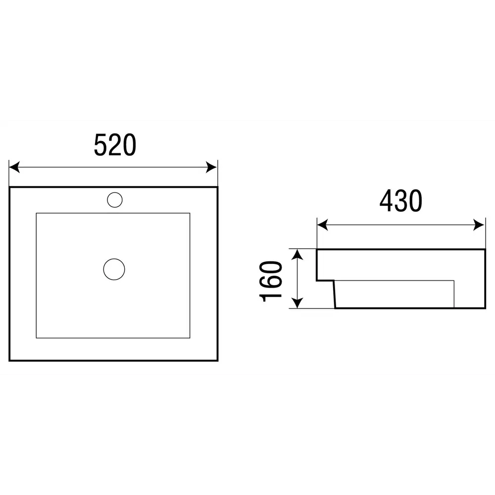 Фото 2 Раковина мебельная Weltwasser deilbach DEILBACH 4012 52см цвет белый глянец Фото 2 Раковина мебельная Weltwasser deilbach DEILBACH 4012 52см цвет белый глянец