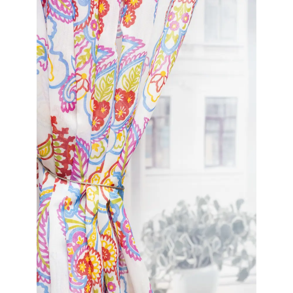 Фото 2 Тюль батист "Огурцы" YML2028 на шторной ленте 250x300 см, цвет синий Фото 2 Тюль батист "Огурцы" YML2028 на шторной ленте 250x300 см, цвет синий