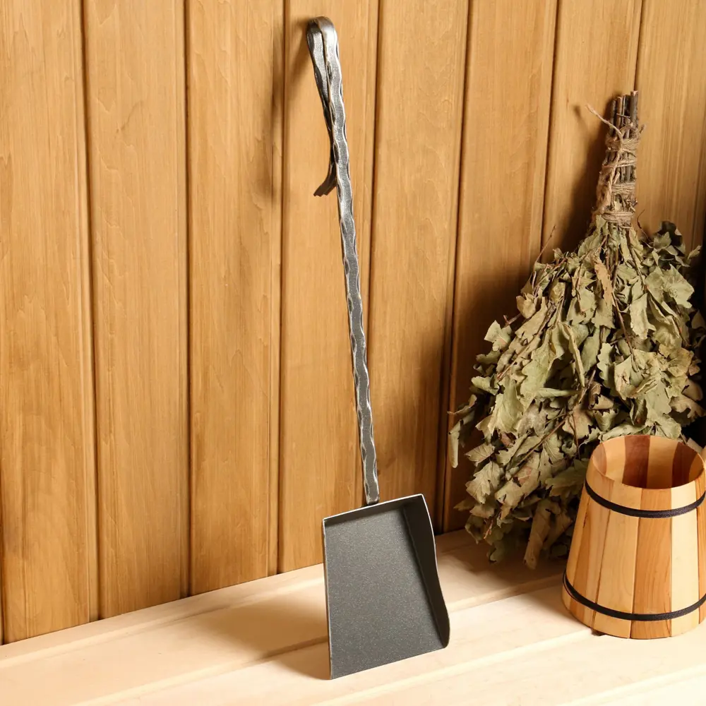 Фото 6 Каминный набор кованый с дровницей цвет серебро 3 предмета: кочерга совок метёлка