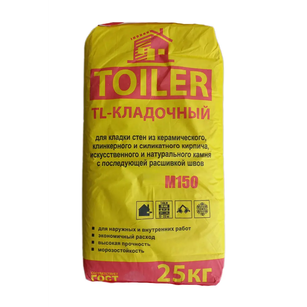 Фото Кладочная смесь Toiler M150 TL 25 кг Фото Кладочная смесь Toiler M150 TL 25 кг