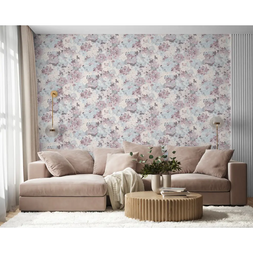 Фото 3 Обои флизелиновые WallSecret Garden розово-голубые 1.06 м 8624-18 Фото 3 Обои флизелиновые WallSecret Garden розово-голубые 1.06 м 8624-18