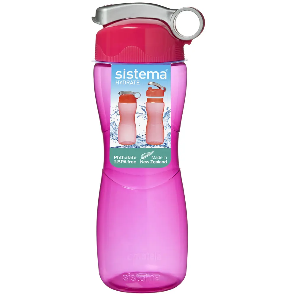 Фото Бутылка Sistema Hydrate 0.65 л пластик цвет красный Фото Бутылка Sistema Hydrate 0.65 л пластик цвет красный