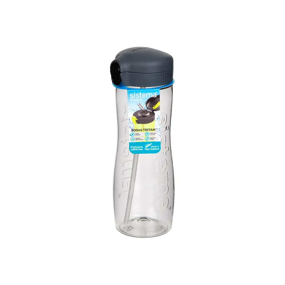 Фото 2 Бутылка Sistema Hydrate 0.80 л пластик цвет черный Фото 2 Бутылка Sistema Hydrate 0.80 л пластик цвет черный