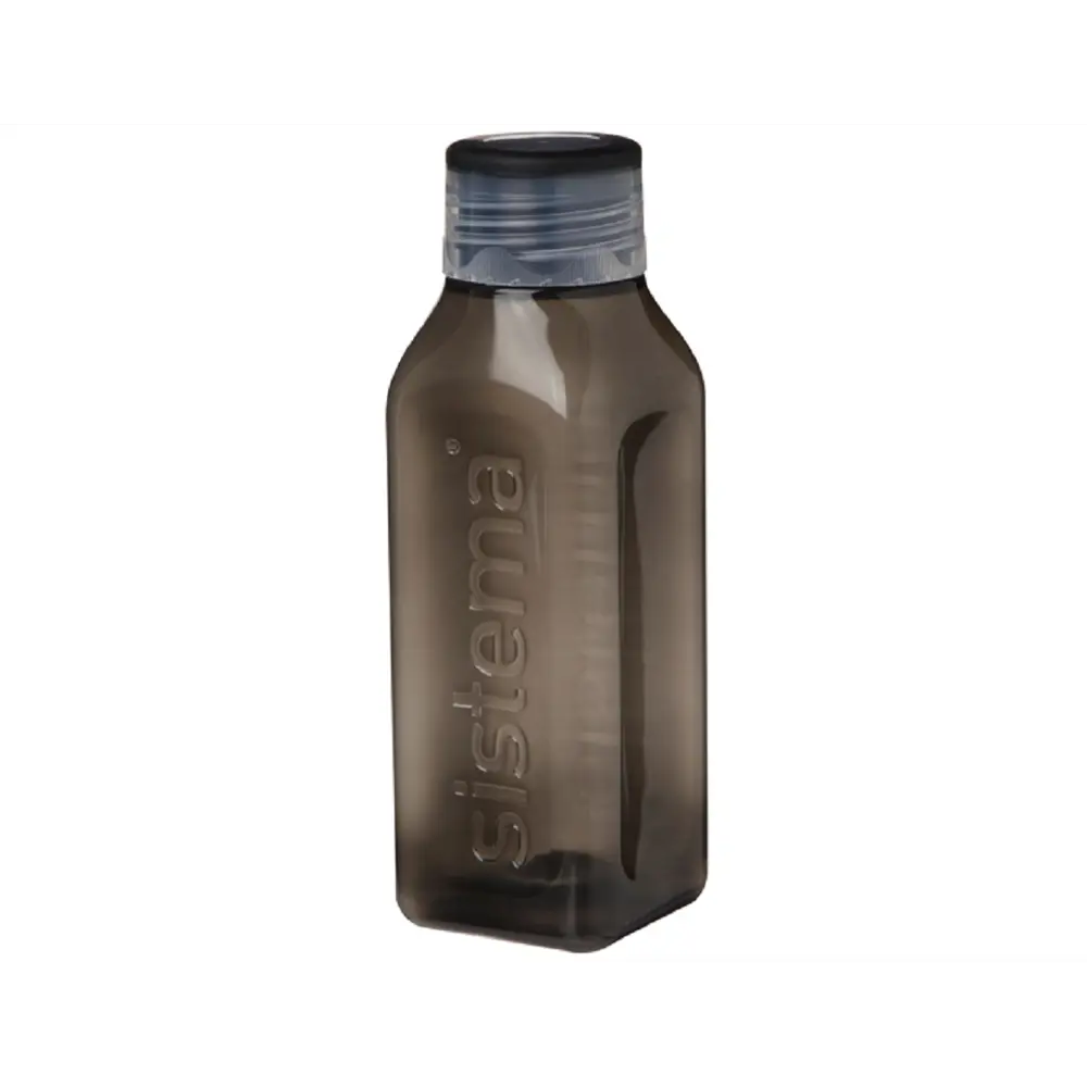 Фото 2 Бутылка квадратная Sistema Hydrate 0.48 л пластик цвет черный Фото 2 Бутылка квадратная Sistema Hydrate 0.48 л пластик цвет черный