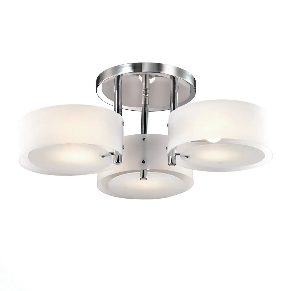 Фото Люстра потолочная ALMA LIGHT ALC00190CH-MK1-E27.3x60W 3 лампы 9 м² цвет хром