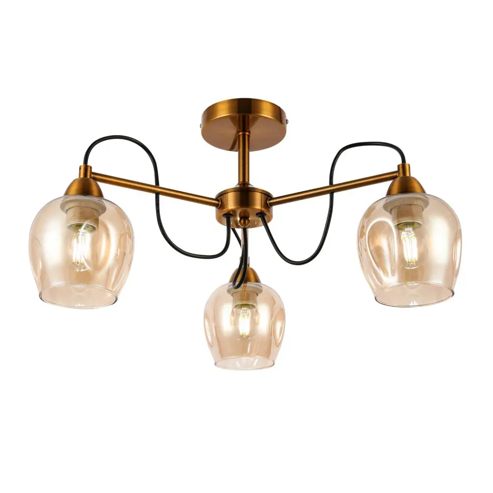 Фото Люстра потолочная ALMA LIGHT ALC00001BZ-MK1-E27.3x60W 3 лампы 9 м² цвет бронза Фото Люстра потолочная ALMA LIGHT ALC00001BZ-MK1-E27.3x60W 3 лампы 9 м² цвет бронза