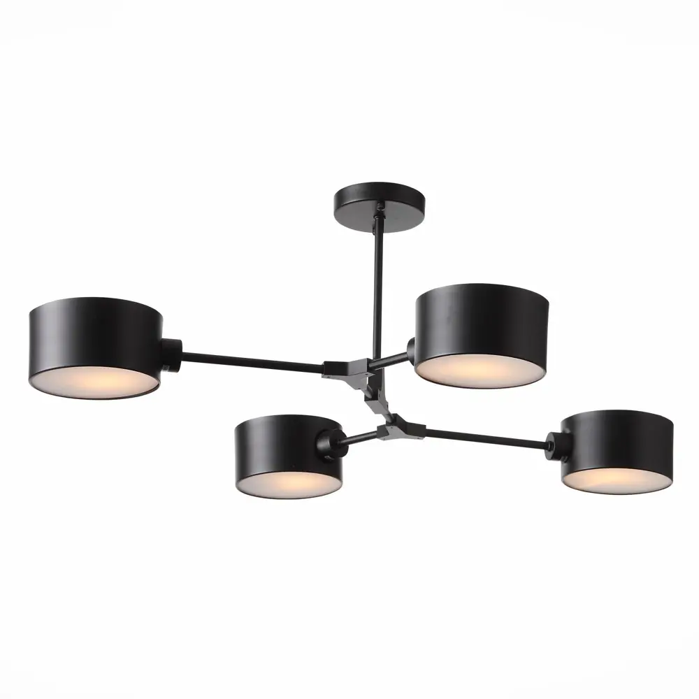 Фото 2 Люстра потолочная ALMA LIGHT ALC00177BK-MK1-E14.4x60W 4 лампы 12 м² цвет черный Фото 2 Люстра потолочная ALMA LIGHT ALC00177BK-MK1-E14.4x60W 4 лампы 12 м² цвет черный