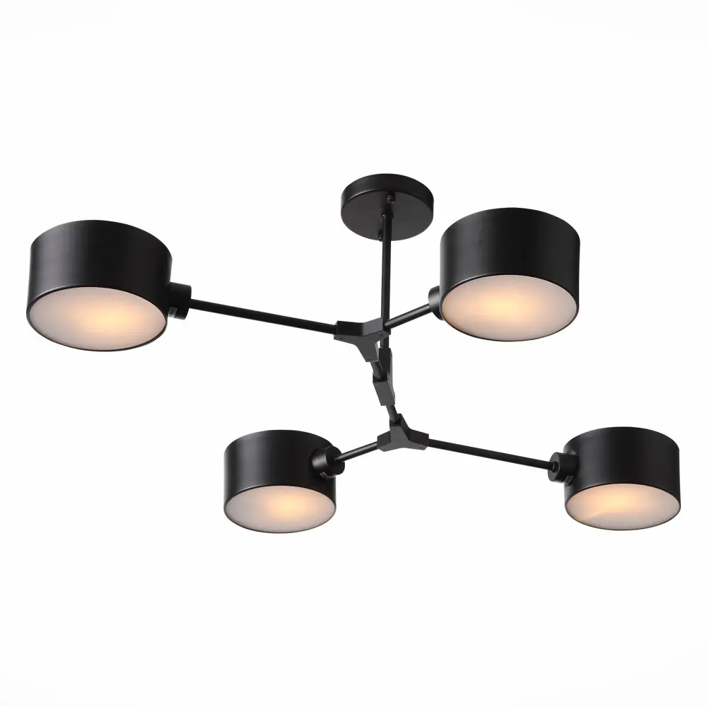 Фото 3 Люстра потолочная ALMA LIGHT ALC00177BK-MK1-E14.4x60W 4 лампы 12 м² цвет черный Фото 3 Люстра потолочная ALMA LIGHT ALC00177BK-MK1-E14.4x60W 4 лампы 12 м² цвет черный