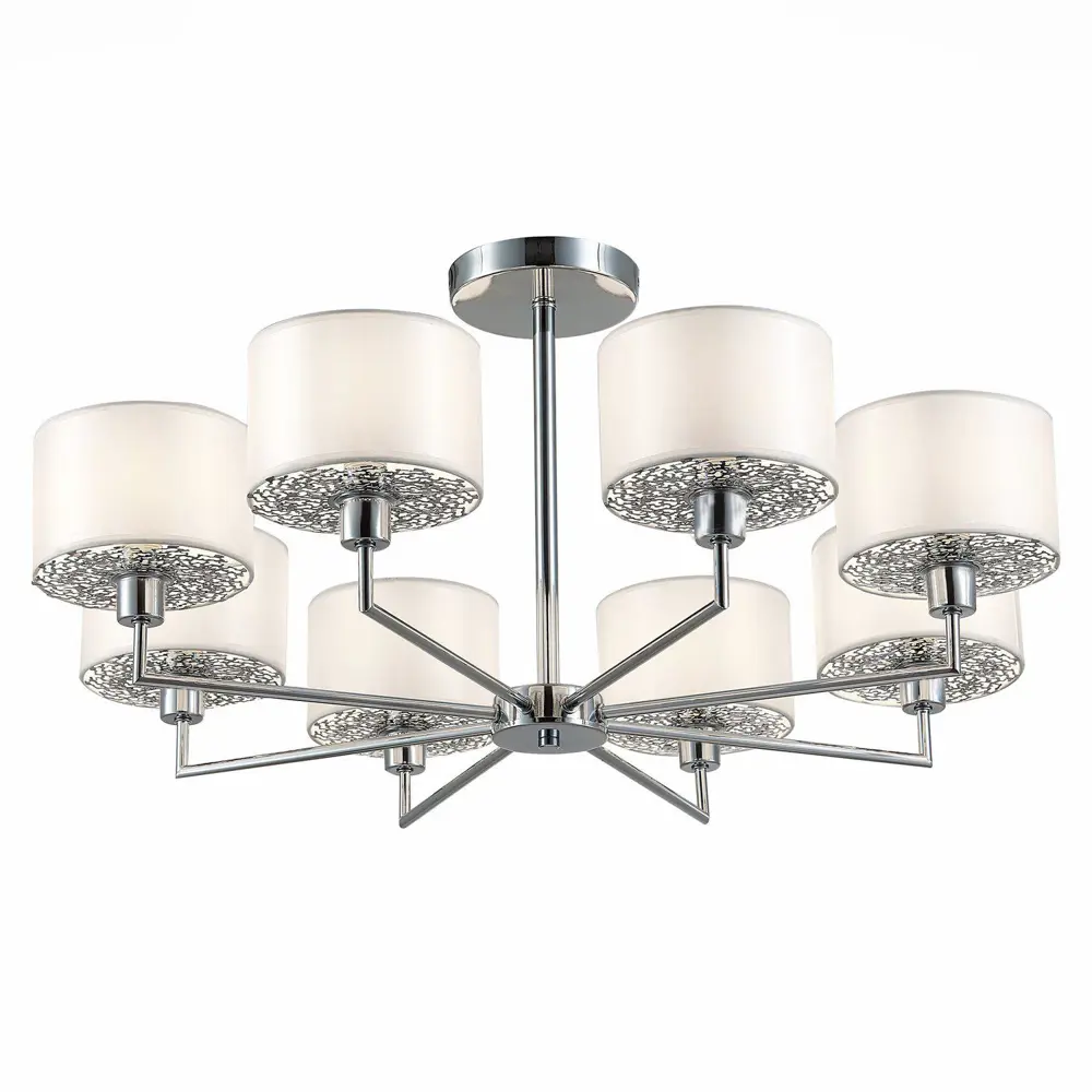 Фото Люстра подвесная ALMA LIGHT ALP00005CH-MK1-E14.8x40W 8 ламп 16 м² цвет хром