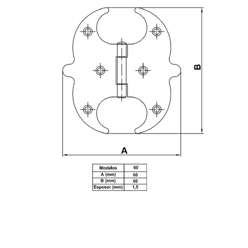 Фото Петля накладная Amig 60x60x10 мм цвет черный Фото Петля накладная Amig 60x60x10 мм цвет черный