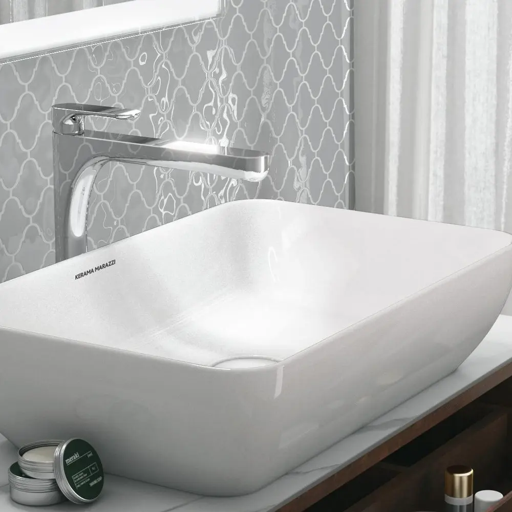 Фото Смеситель для раковины Kerama Marazzi 69415KM.21.018 однорычажный цвет хром Фото Смеситель для раковины Kerama Marazzi 69415KM.21.018 однорычажный цвет хром