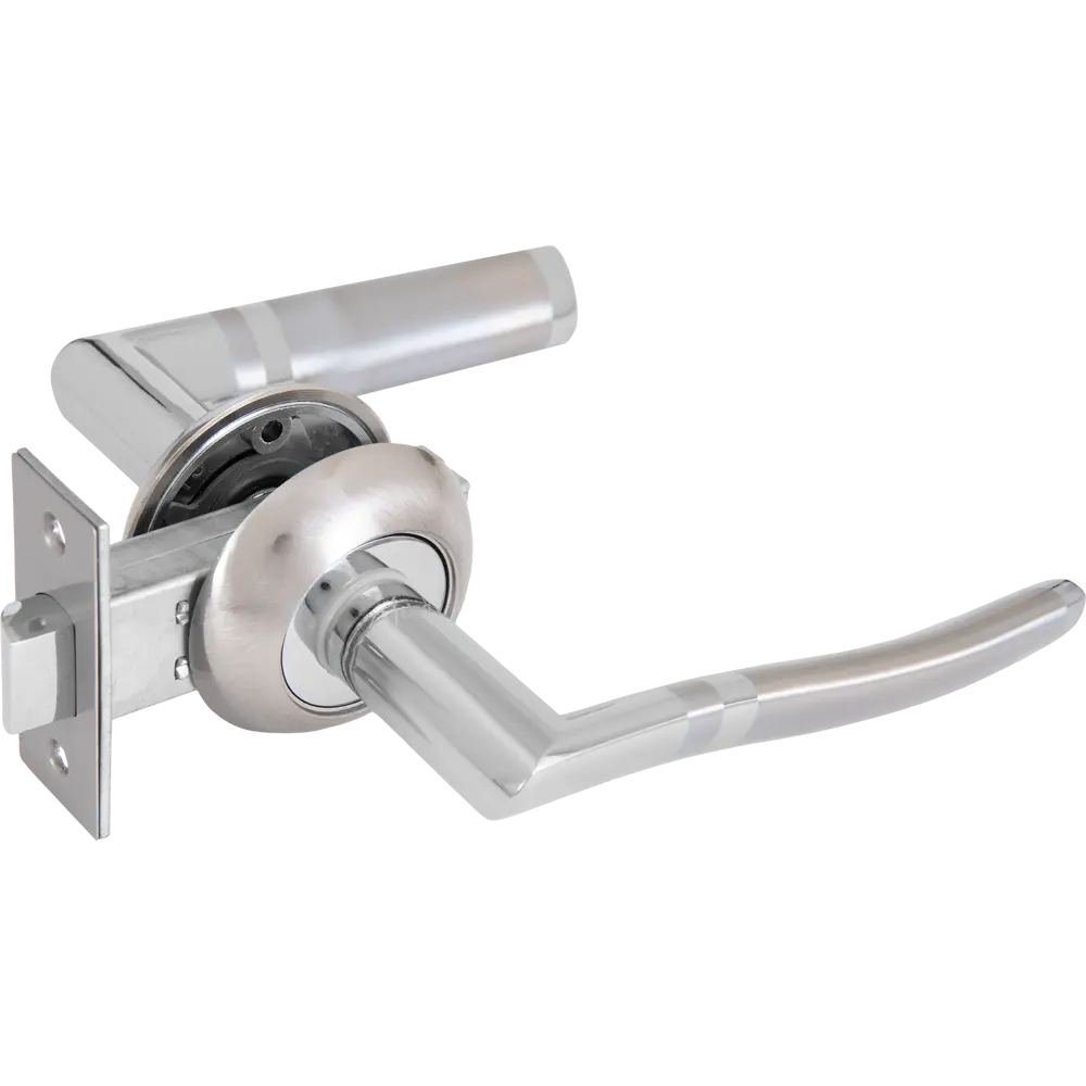 Фото Дверные ручки 67 SN, без запирания, комплект, цвет никель