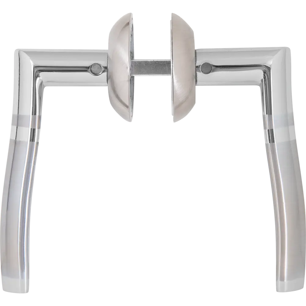 Фото 2 Дверные ручки 67 SN, без запирания, комплект, цвет никель