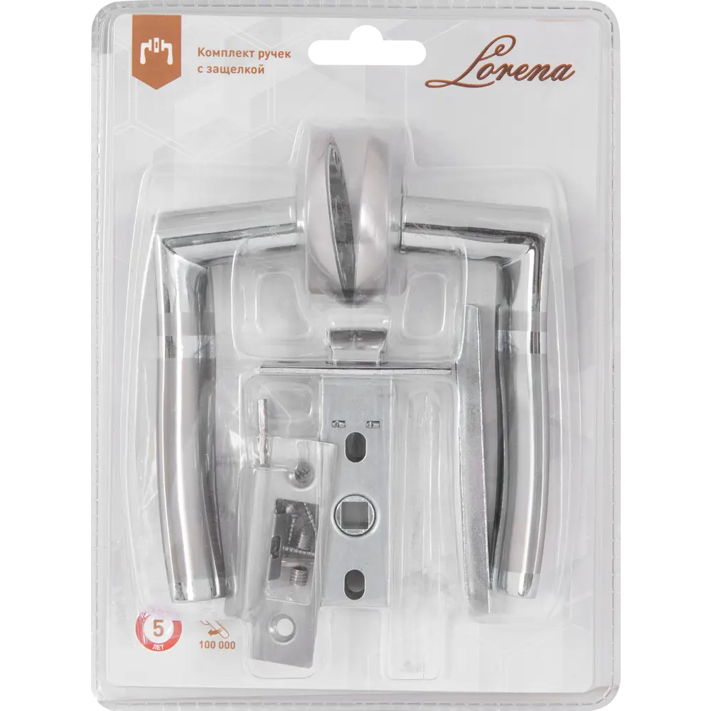 Фото 5 Дверные ручки 67 SN, без запирания, комплект, цвет никель