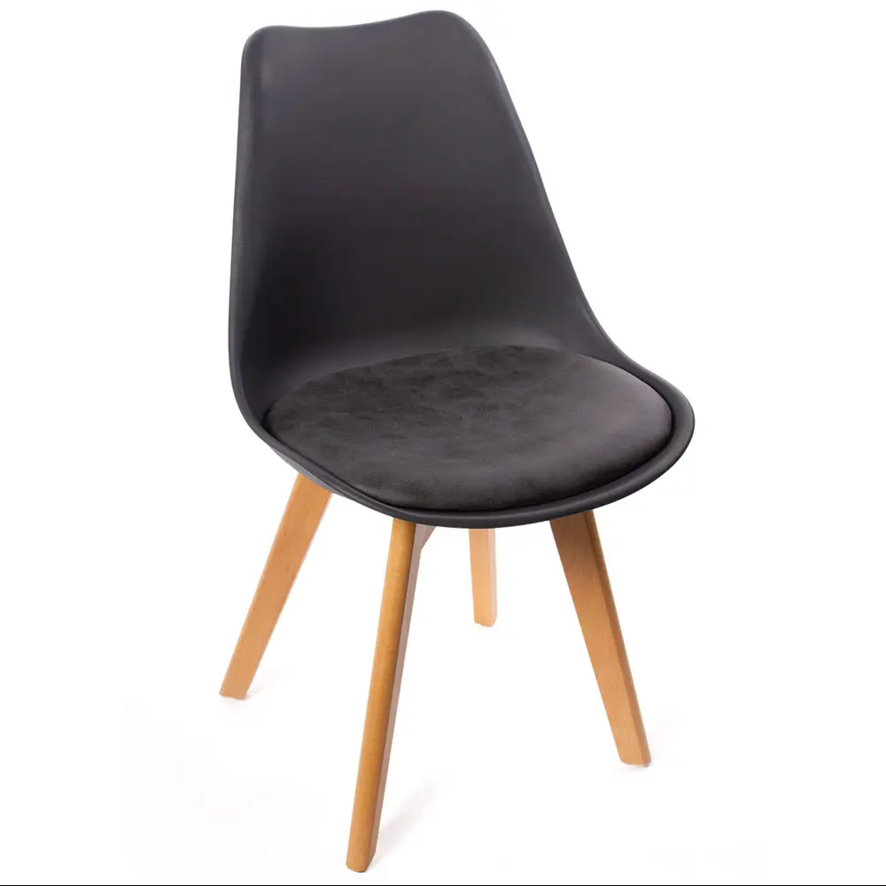 Фото 3 Стул Bradex Eames Bon 47x84x49 см экокожа цвет черный FR 0024K Фото 3 Стул Bradex Eames Bon 47x84x49 см экокожа цвет черный FR 0024K