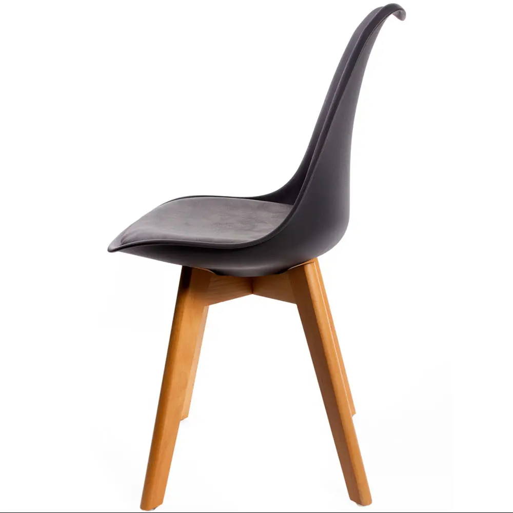 Фото 4 Стул Bradex Eames Bon 47x84x49 см экокожа цвет черный FR 0024K Фото 4 Стул Bradex Eames Bon 47x84x49 см экокожа цвет черный FR 0024K