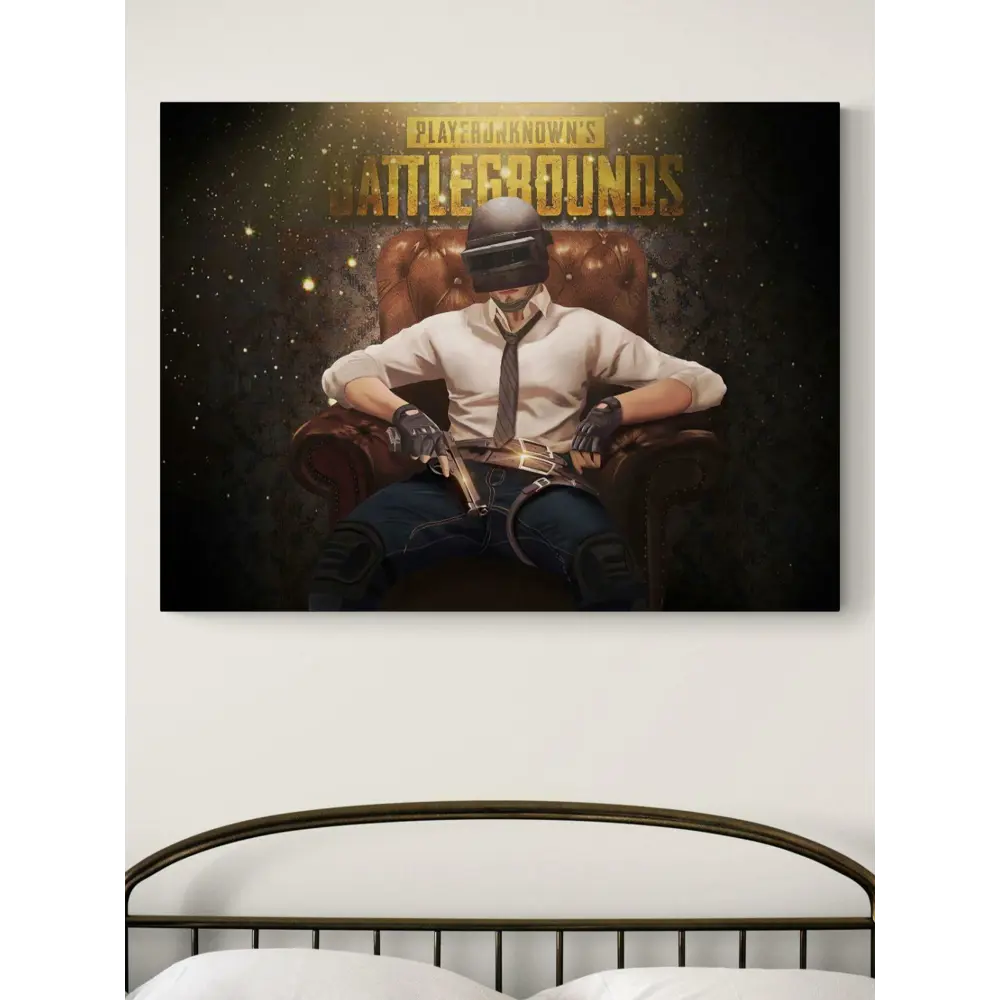 Фото 3 Плакат "Просто Постер" PUBG. В кресле с пистолетом 40x50 в раме маленький Фото 3 Плакат "Просто Постер" PUBG. В кресле с пистолетом 40x50 в раме маленький