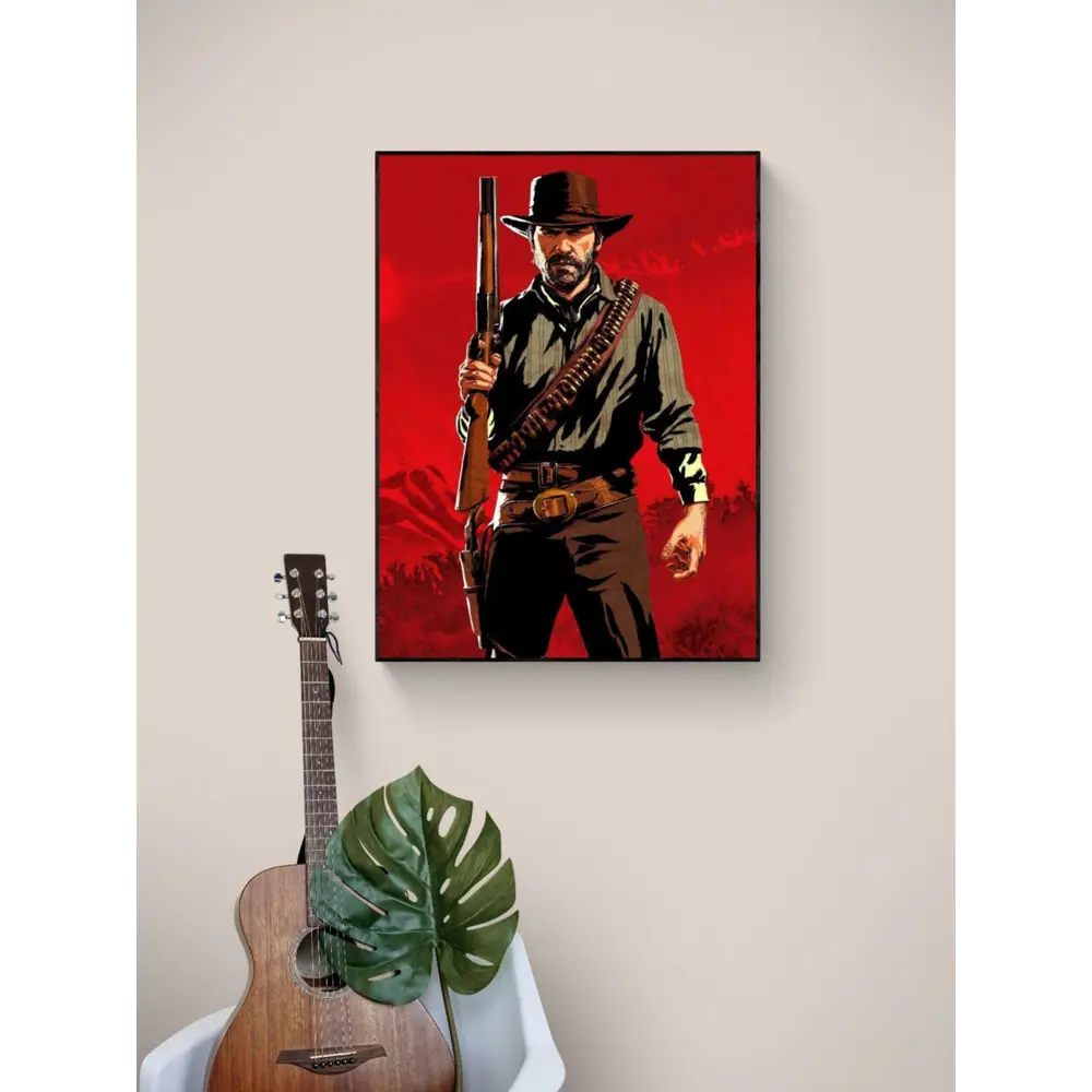 Фото 3 Плакат "Просто Постер" Red Dead Redemption. Артур с дробовиком 50x70 в раме Фото 3 Плакат "Просто Постер" Red Dead Redemption. Артур с дробовиком 50x70 в раме