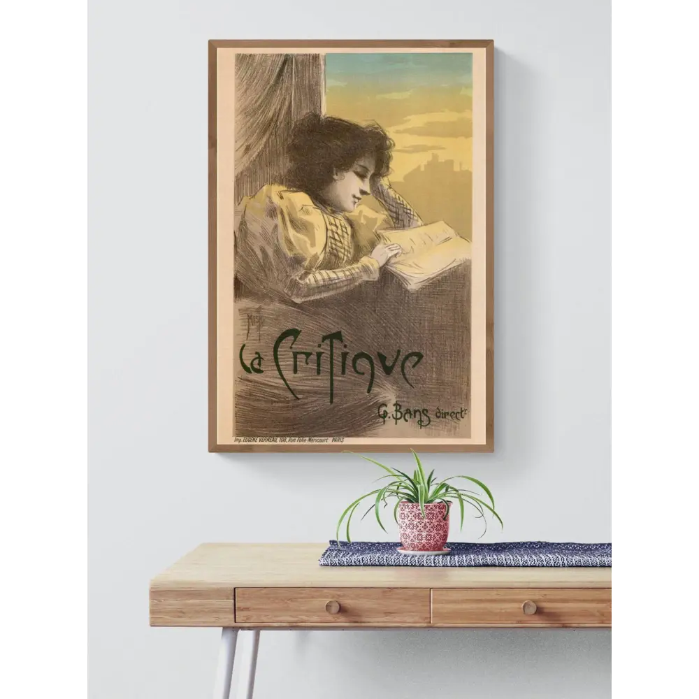 Фото 2 Постер Простопостер "Рекламный плакат - журнал la critique" 50x40 см в подарочном тубусе без рамы маленький Фото 2 Постер Простопостер "Рекламный плакат - журнал la critique" 50x40 см в подарочном тубусе без рамы маленький