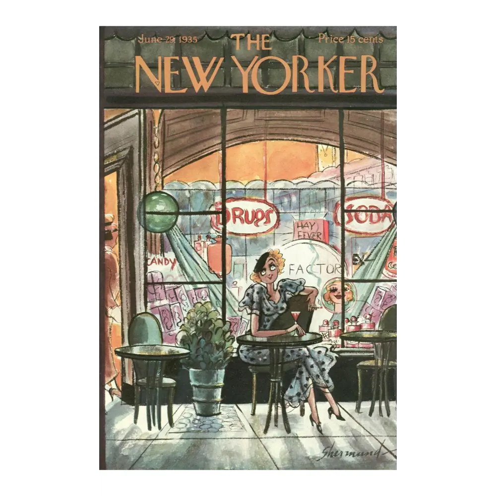 Фото Постер Просто Постер "Обложки new yorker - в кафе" 90x60 см в подарочном тубусе Фото Постер Просто Постер "Обложки new yorker - в кафе" 90x60 см в подарочном тубусе