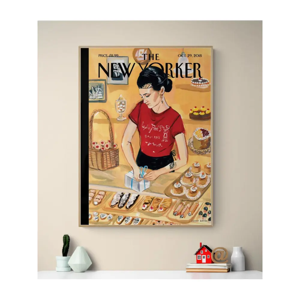 Фото 3 Постер Простопостер "Обложки new yorker - кондитерская" 50x40 см в подарочном тубусе Фото 3 Постер Простопостер "Обложки new yorker - кондитерская" 50x40 см в подарочном тубусе