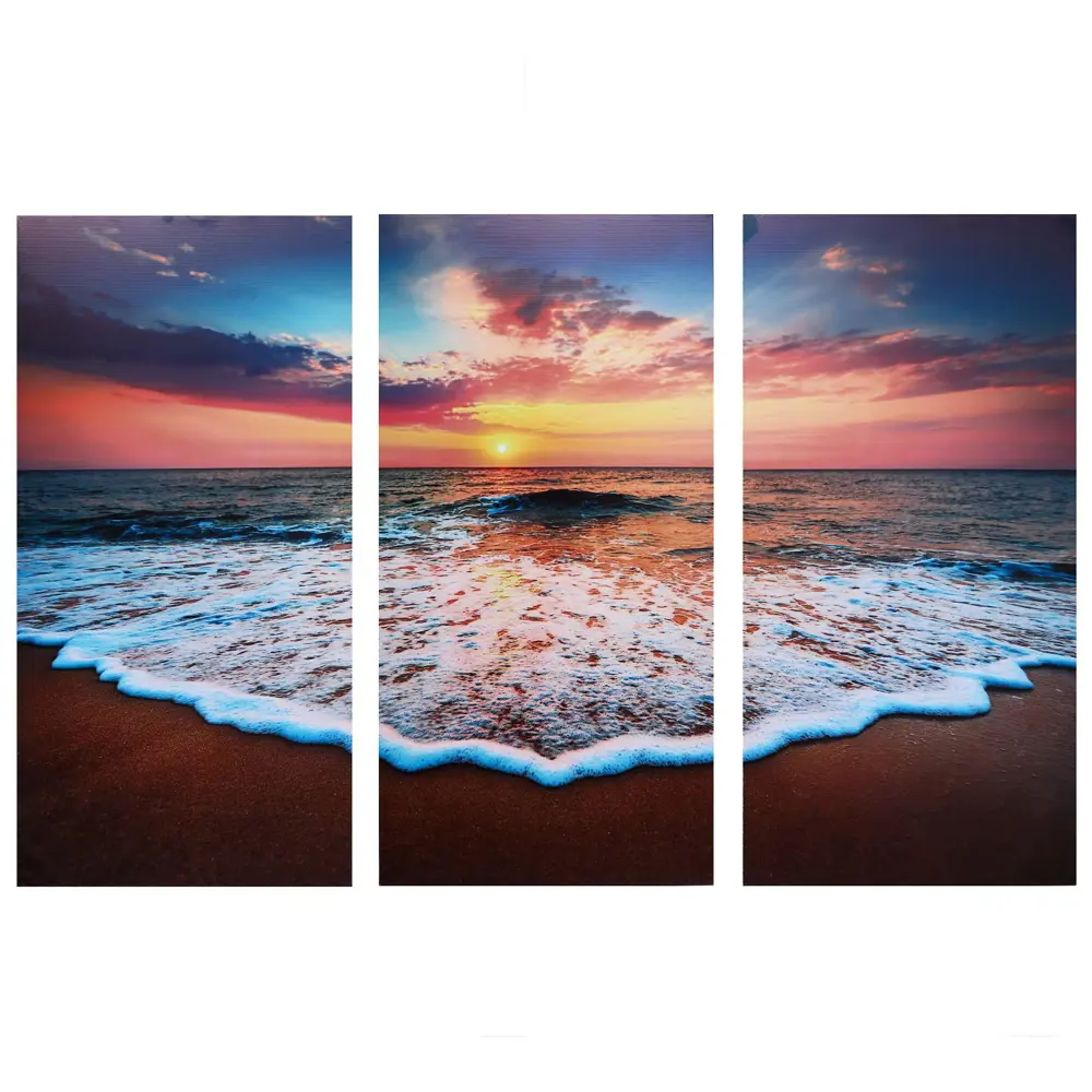 Фото Картина модульная на подрамнике "Невероятный закат" 150x100 см (3-50x100см) Фото Картина модульная на подрамнике "Невероятный закат" 150x100 см (3-50x100см)