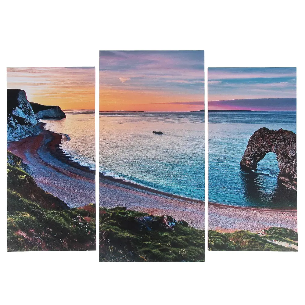 Фото Модульная картина "Берег на рассвете" (2-25x52; 1-30x60) 60x80 см Фото Модульная картина "Берег на рассвете" (2-25x52; 1-30x60) 60x80 см