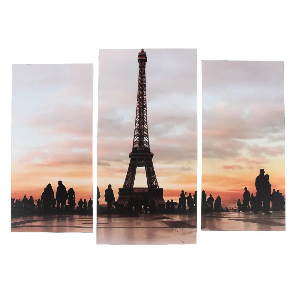 Фото Модульная картина "Эйфелева башня" (2-25x52; 1-30x60) 60x80 см Фото Модульная картина "Эйфелева башня" (2-25x52; 1-30x60) 60x80 см