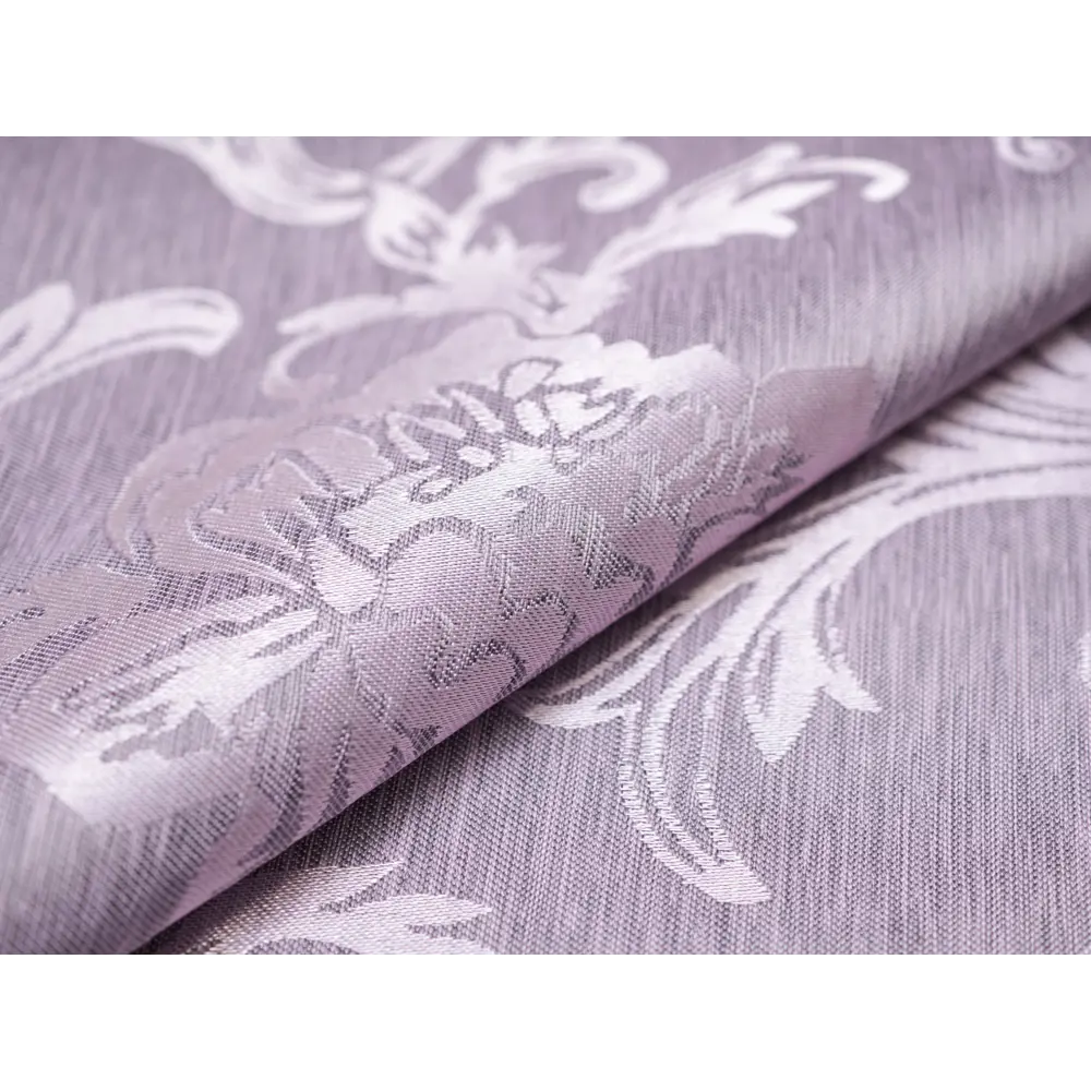 Фото 2 Штора на шторной ленте Пион 170x250 см рисунок растительный цвет лиловый