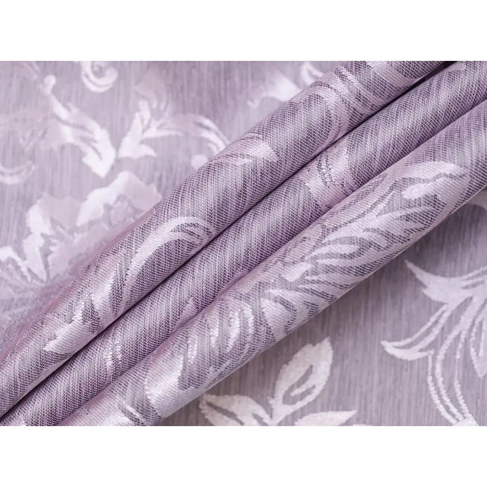 Фото 13 Штора на шторной ленте Пион 170x260 см рисунок растительный цвет лиловый