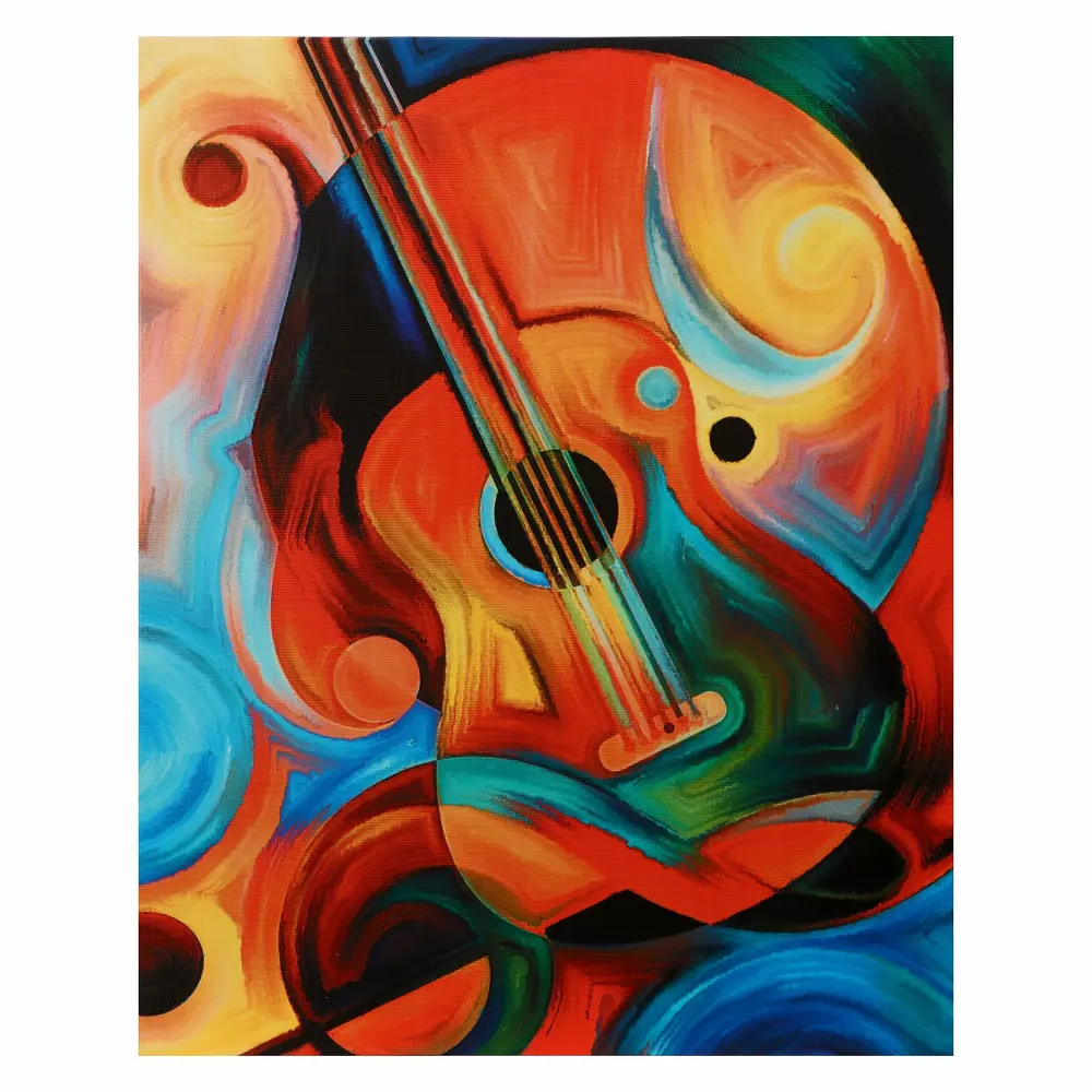 Фото Картина на подрамнике "Гитара в красках" 40x50 см