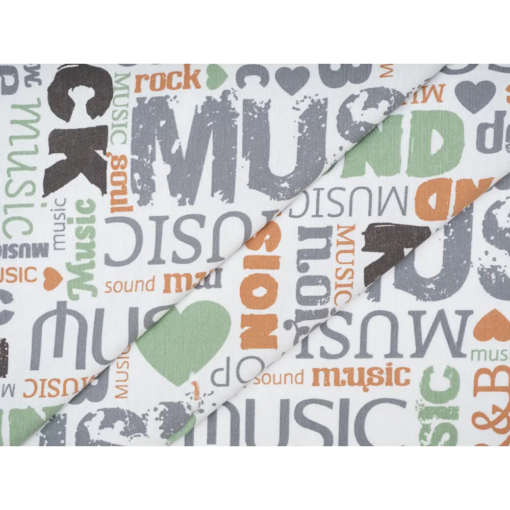 Фото 6 Штора на шторной ленте MUSIK 150x270 см цвет зеленый