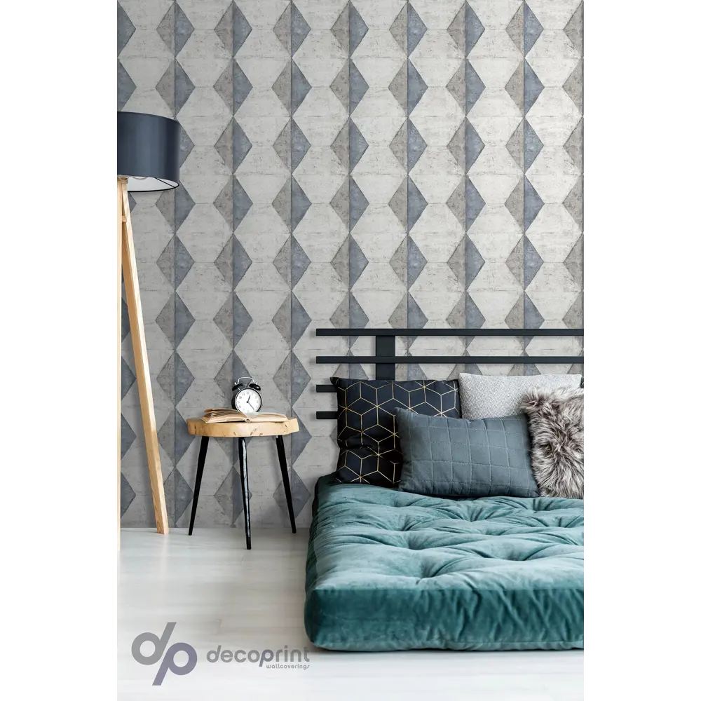 Фото 2 Обои флизелиновые Decoprint Urban Concrete 0.53 м цвет серо-синий UC21381 Фото 2 Обои флизелиновые Decoprint Urban Concrete 0.53 м цвет серо-синий UC21381