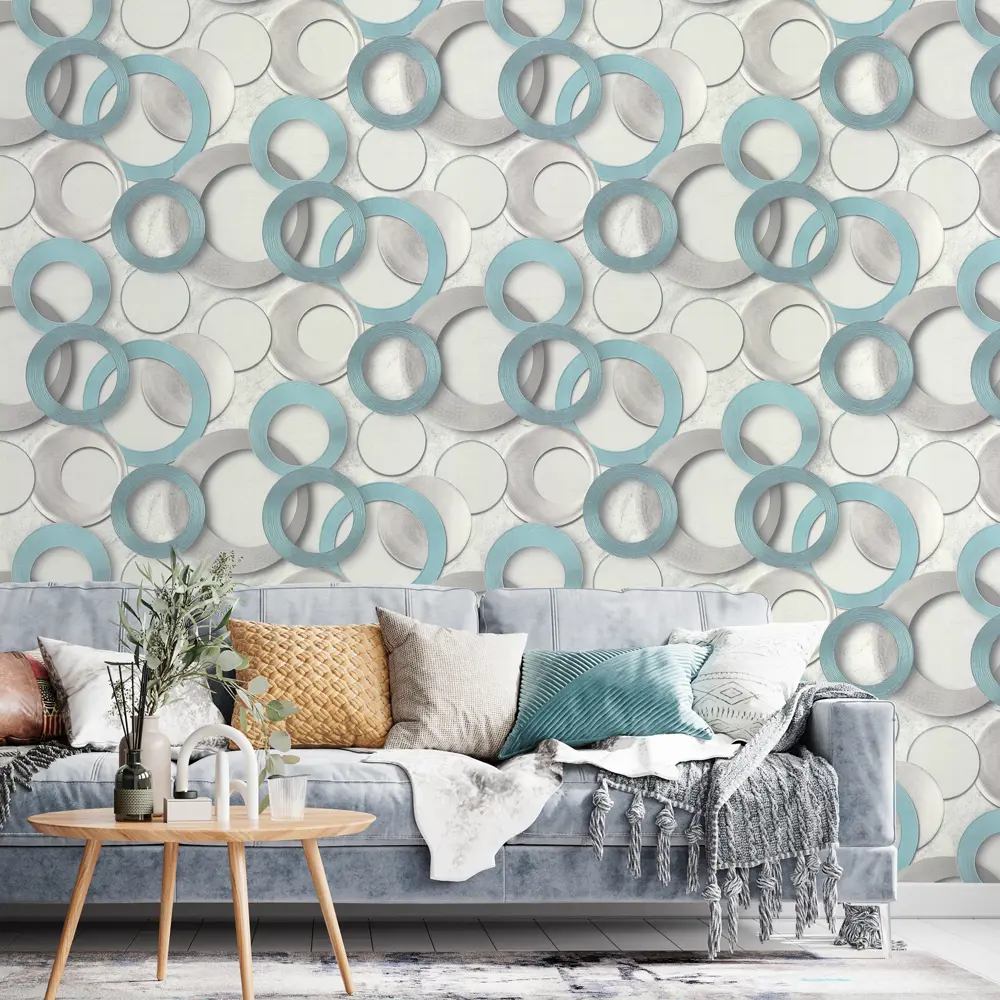 Фото 3 Обои флизелиновые Wall Decor Турин зеленые 1.06 м 75156-17 Фото 3 Обои флизелиновые Wall Decor Турин зеленые 1.06 м 75156-17