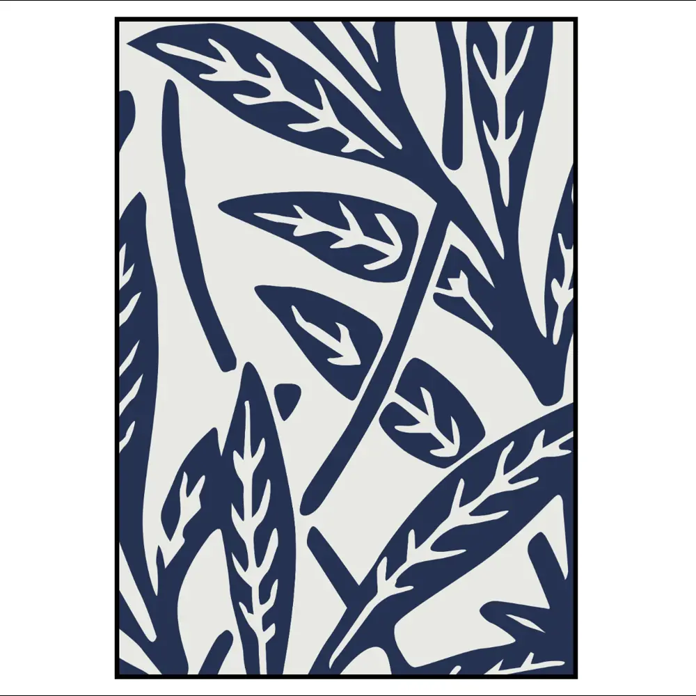 Фото 3 Постер 28 картин "Абстракция синие листья" 70x50 см Фото 3 Постер 28 картин "Абстракция синие листья" 70x50 см