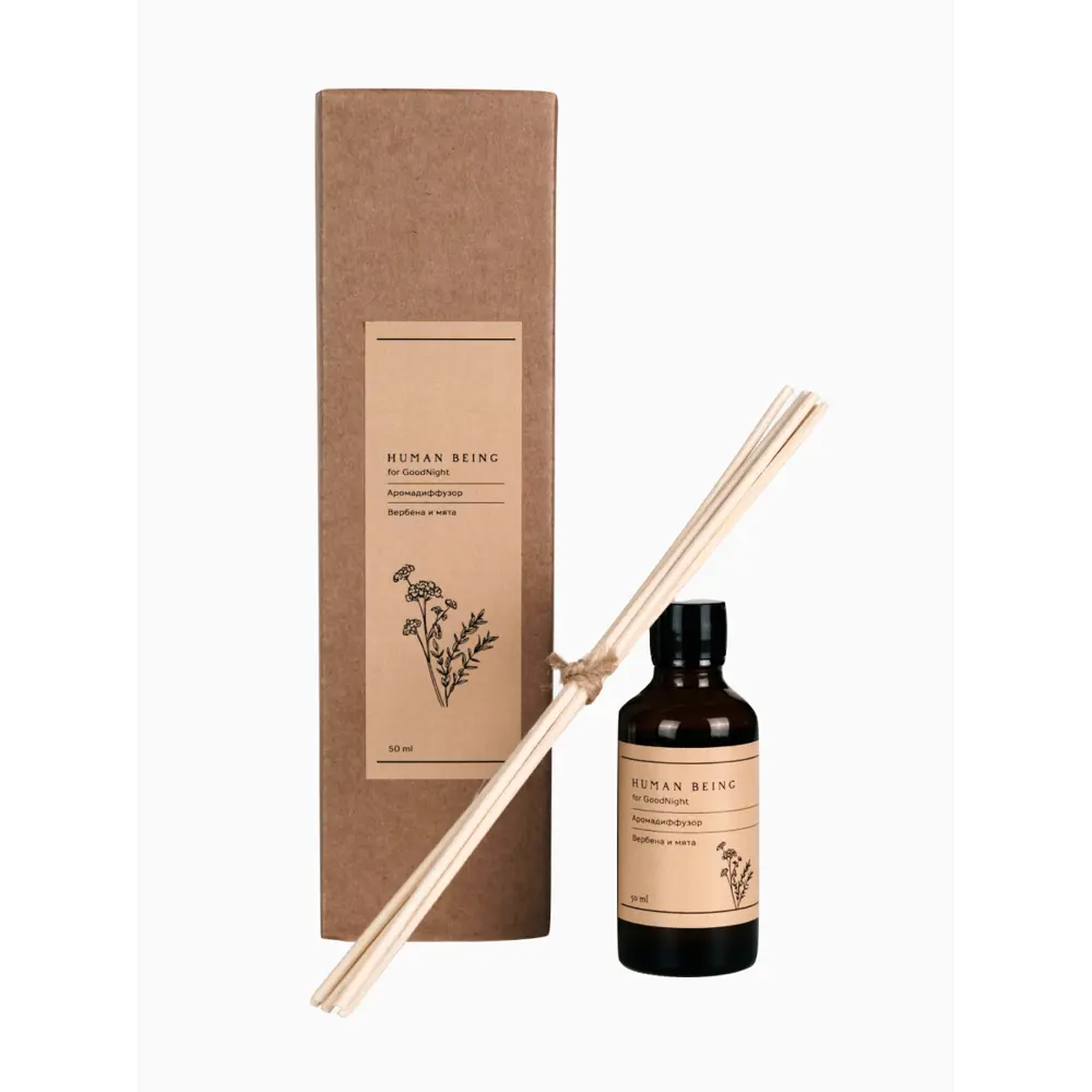 Фото 3 Аромадиффузор Human Being for GoodNight "Вербена и мята" 50мл