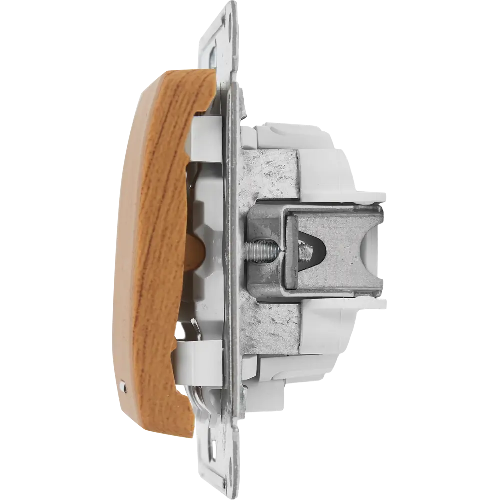 Фото 4 Выключатель встраиваемый Systeme Electric Glossa 1 клавиша с подсветкой цвет дуб Фото 4 Выключатель встраиваемый Systeme Electric Glossa 1 клавиша с подсветкой цвет дуб