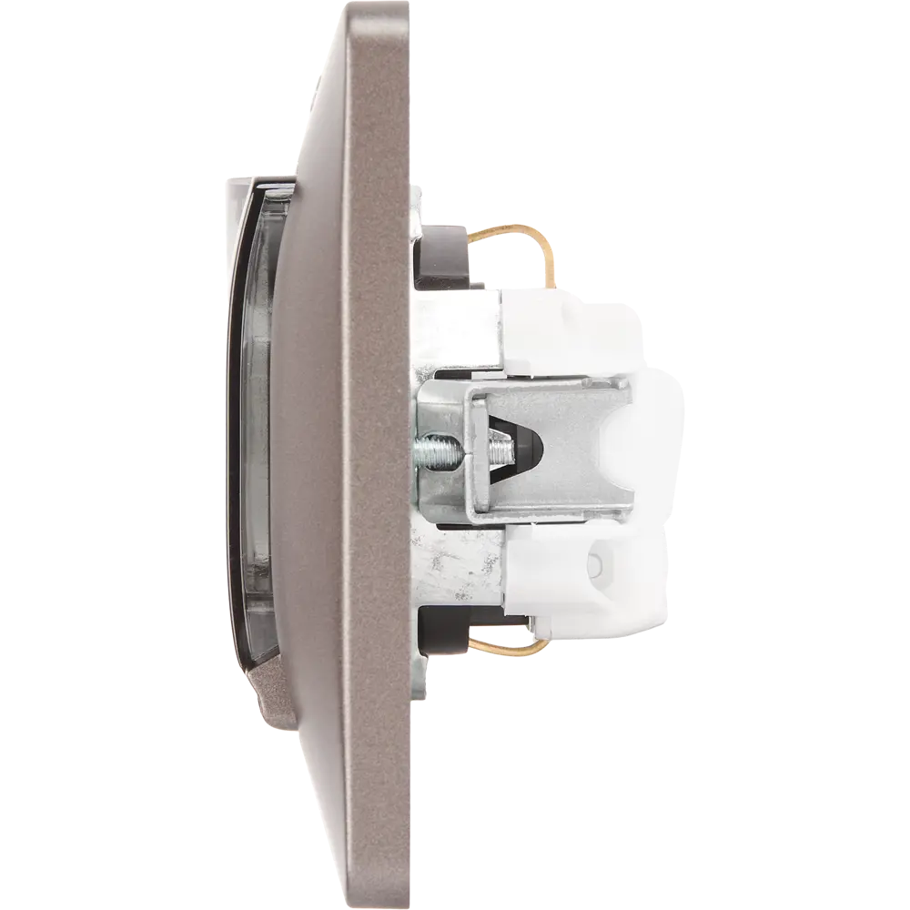Фото 4 Розетка встраиваемая Systeme Electric Glossa с заземлением со шторками IP44 цвет графитовый Фото 4 Розетка встраиваемая Systeme Electric Glossa с заземлением со шторками IP44 цвет графитовый