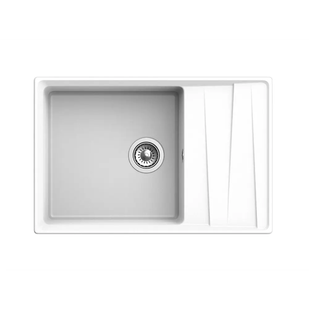 Фото 3 Мойка под столешницу Эко-м М-760 Эком 50x76x20 см искусственный камень цвет иней Фото 3 Мойка под столешницу Эко-м М-760 Эком 50x76x20 см искусственный камень цвет иней
