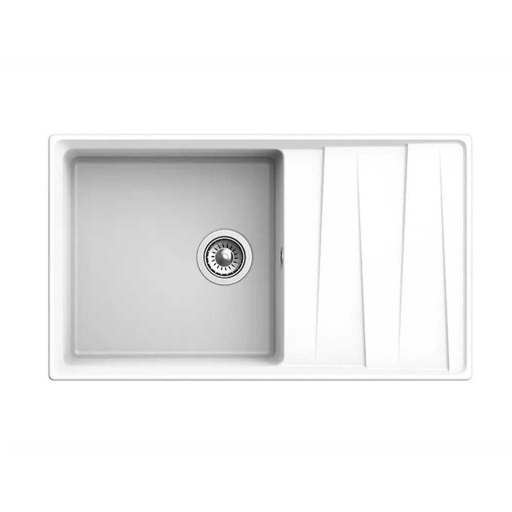 Фото 3 Мойка под столешницу Эко-м Эком 50x86x20 см искусственный камень цвет иней Фото 3 Мойка под столешницу Эко-м Эком 50x86x20 см искусственный камень цвет иней