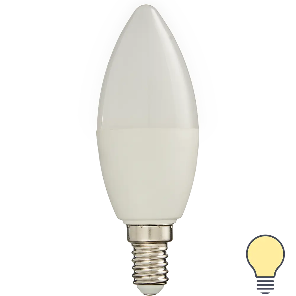 Фото Лампа умная светодиодная Osram Smart Plus E14 220-240 В 5 Вт свеча матовая 470 лм теплый белый свет Фото Лампа умная светодиодная Osram Smart Plus E14 220-240 В 5 Вт свеча матовая 470 лм теплый белый свет