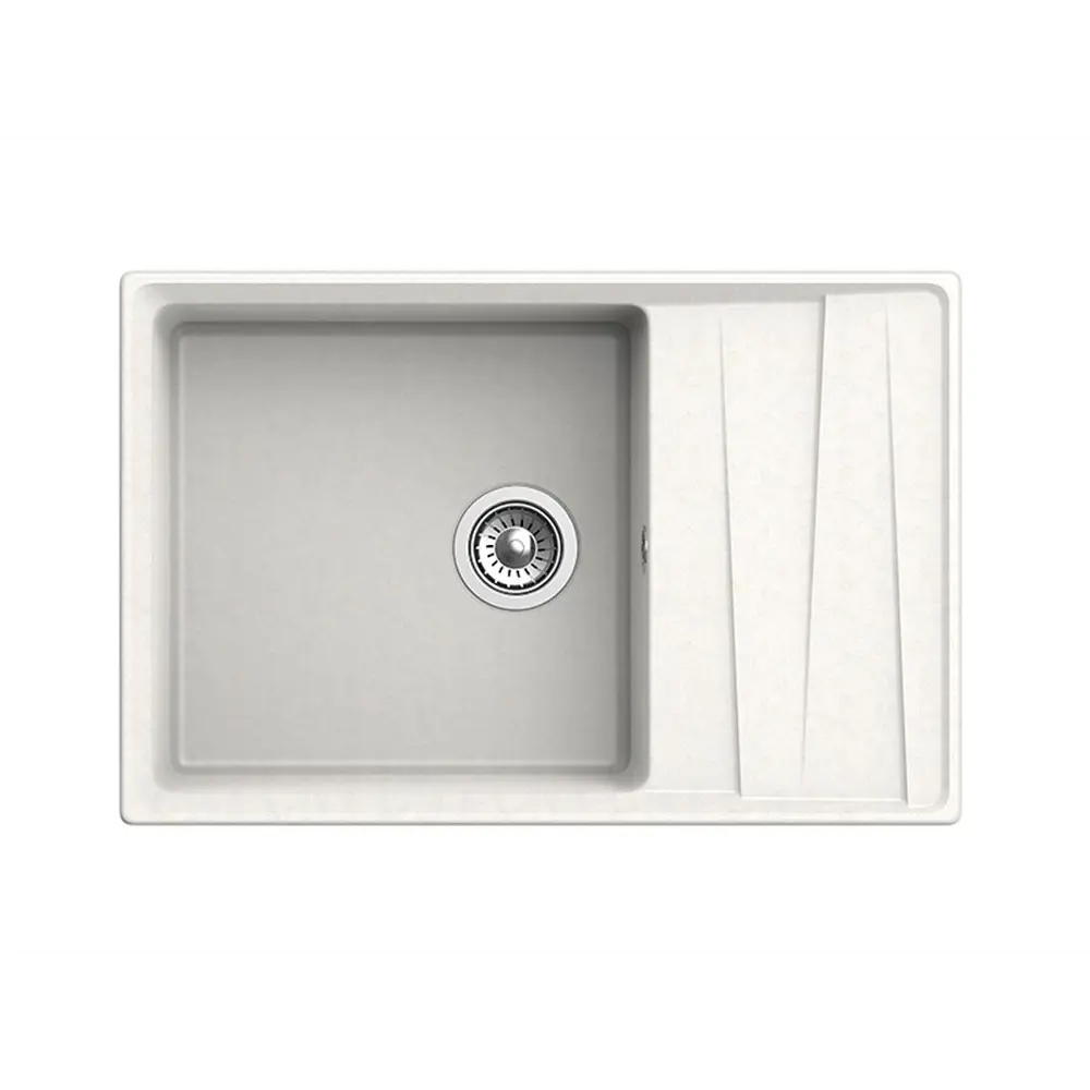 Фото 3 Мойка под столешницу Эко-м М-760.331 Эком 50x76x20 см искусственный камень цвет белый Фото 3 Мойка под столешницу Эко-м М-760.331 Эком 50x76x20 см искусственный камень цвет белый